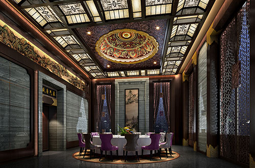 嫩江低调奢华的新中式酒店设计效果图